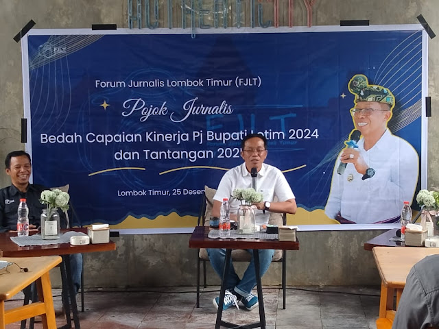 FJLT Gelar Diskusi, Bedah Capaian Dan Tantangan Pj Bupati Lotim 2024
