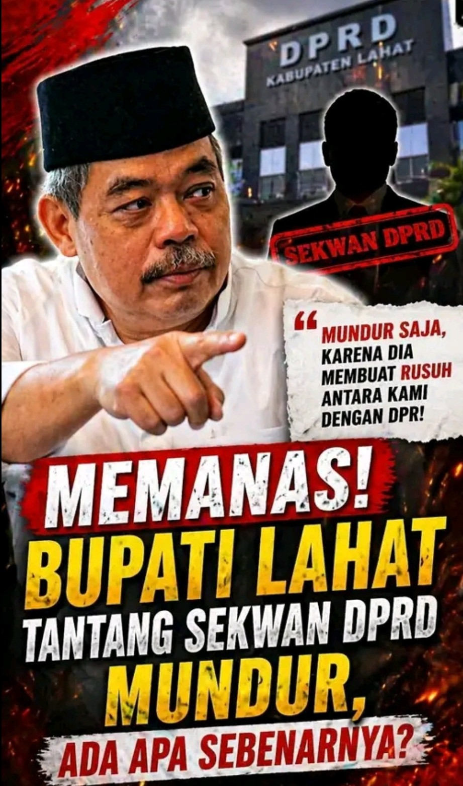 Konflik Internal Memanas, Bupati Lahat Soroti Kinerja Sekwan Terkait Penundaan LKPJ 2025