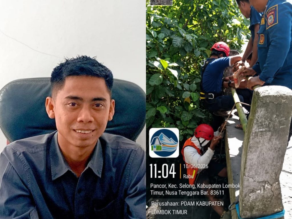 Utamakan Keselamatan Kerja, PDAM Lombok Timur Perketat Penggunaan K3 bagi Petugas Lapangan