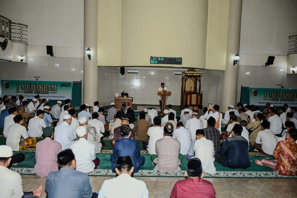 Sambut Tahun Baru Islam, Pemkab Lombok Timur Gelar Doa Bersama dan Santap 1.448 Dulang
