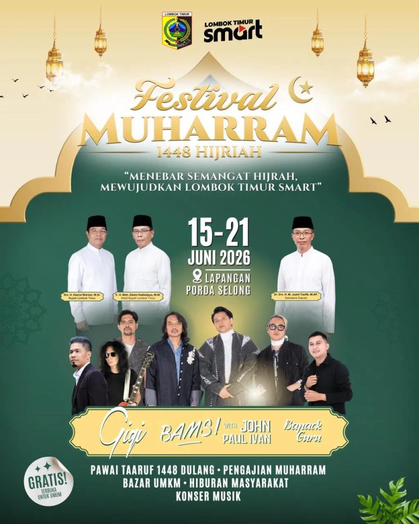 Festival Muharram 1448 Hijriah Digelar di Selong, Hadirkan Pawai Taaruf hingga Konser Musik