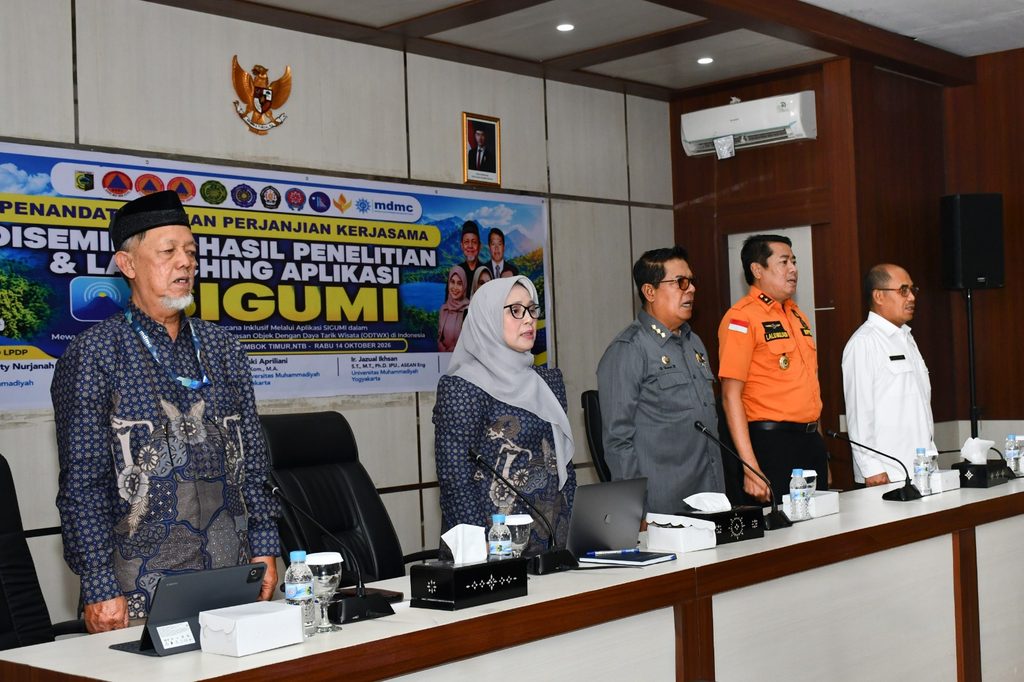 Antisipasi Risiko Bencana di Rinjani, Lombok Timur Gandeng UMY Kembangkan SIGUMI